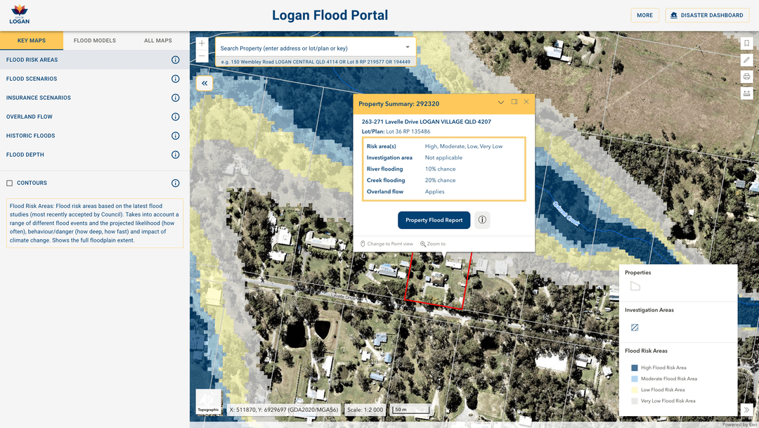 Picture of Logan Council Flood Portal